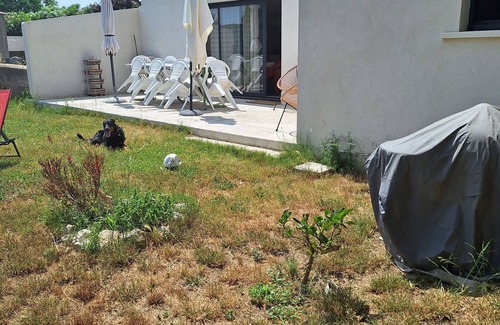 La Peyrade Casa | House in the middle of vineyards with large garden .pets welcome
