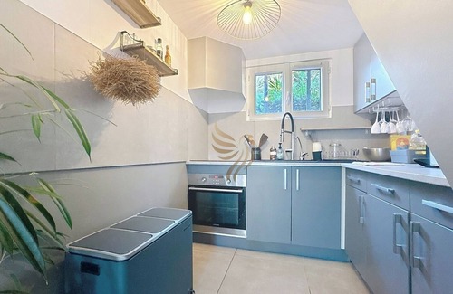 Biot Casa | House La Palmeraie 4p-Garden-wifi-park-jacuzzi