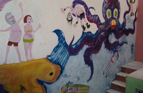 Rodalquilar Casa | Casa de la rosa. Una explosión de color y belleza en un paraje todavía virgen.