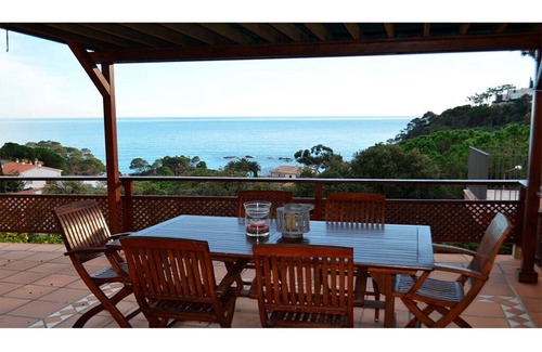 Canyet de Mar Chalet De Esquí | Casa con piscina privada en Rosamar, Jardín, pérgola, wifi, con Vistas al Mar.