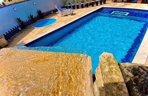Raul Cury Casa | Casa de playa de lujo, aire acondicionado, piscina para adultos con hidro y niños, cascada, barbacoa