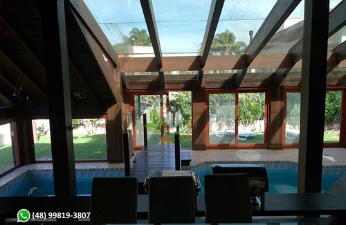 Jurere Internacional Casa | HOUSE WITH HEATED POOL 50M FROM THE SEA