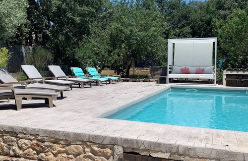 Nans-les-Pins Villa | CASA CON PISCINA Y JARDÍN 1000m