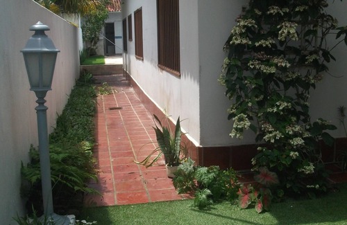 Centro Casa | Casa con piscina, barbacoa, chimenea hay un centro del bloque de la playa