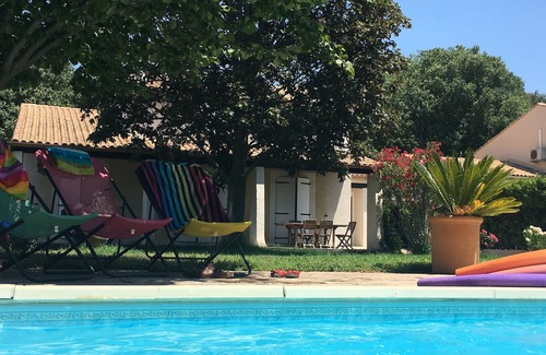 Cabrieres Casa | Casa con jardín y piscina privada entre Nimes, Pont du Gard y Uzes