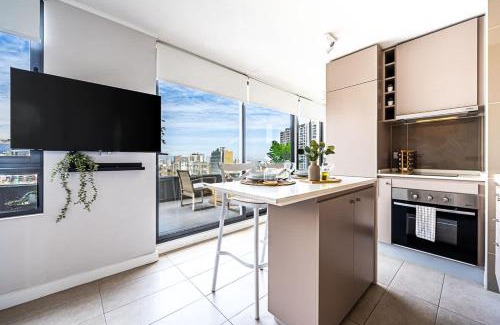 Nunoa Apartamento | HT Moderno Estudio a pasos del Metro Plaza Egana