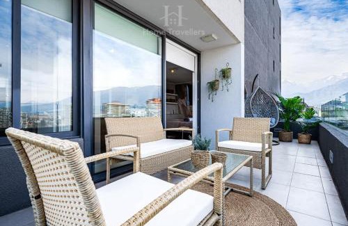 Nunoa Apartamento | HT Moderno Estudio a pasos del Metro Plaza Egana