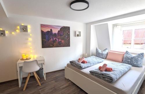 Sebnitz Apartamento | HW4B - Urlaubsmagie - Zentral mit Gemeinschaftsgarten, -Pool, -Sauna & Whirlpool