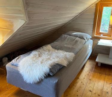 Flora Otro | Hytte ved sjøen med båtutleige
