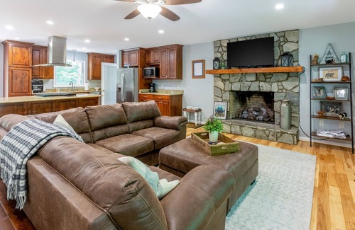 Cullowhee Casa | Ideal Wooded Gem W/ Large Deck, Gas Grill, Free WiFi, Firepit & Creek