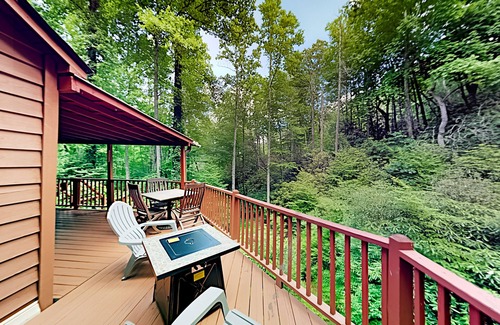 Gerton Cabina | Idyllic Creekside Getaway with Private Waterfall | Near Asheville & Lake Lure