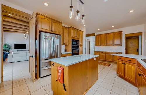 Canoncito Casa | Idyllic mountain-view retreat with luxe interior & private sunset-view hot tub