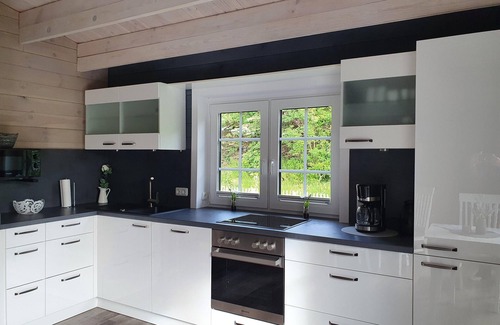 Martensrade Casa | Idyllisches Blockbohlenhaus mit eigenem Garten und Sauna zum Wohlfühlen