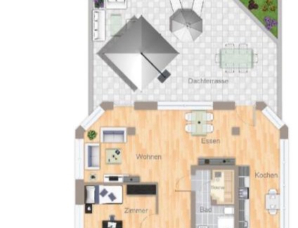 Wiesdorf Apartamento | Im Herzen von Wiesdorf- Blick auf das BAYER-KREUZ -Appartement mit 2 Schlafzimmern-für 3 Personen -Zentral gelegen - Friedrich Ebert Platz 5a , 4te Etage - Dachterrasse und Sauna - Kaution Pflicht -