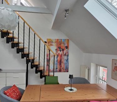 Werden Apartamento | Im Löwental Galeriewohnung an der Ruhr, 2 Schlafzimmer auf 2 Ebenen