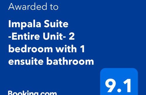 Ladysmith Apartamento | Impala Suite -Entire Unit- 2 bedroom with 1 ensuite bathroom