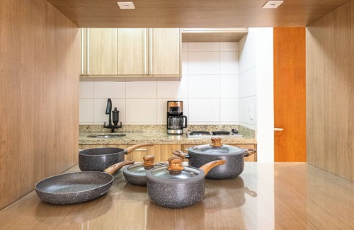 Boqueirao Apartamento | In front of the beach! Apartment with rooftop pool and balcony with view - ARK Houses