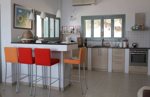 Vasilitsion Casa | Cerca de Koroni casa de vacaciones de lujo para 6 personas junto al mar en olivar