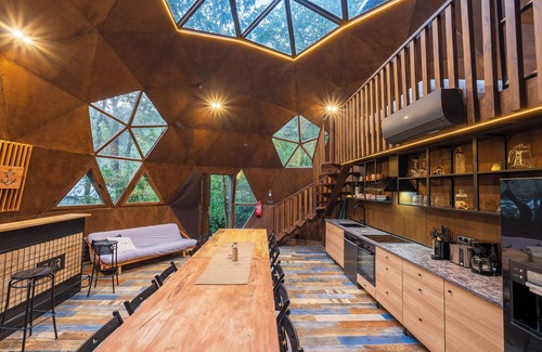 Puebla del Caraminal Cabina | Domo geodésico increíble en finca de Naturaleza 100%