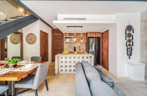 Barrio Zama Condominio | Incredible 1BR Swim Up w/Private Cenote | Big Gym
