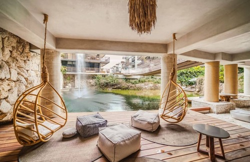 Barrio Zama Condominio | Incredible 1BR Swim Up w/Private Cenote | Big Gym