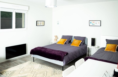 Trevignin Apartamento | "independent apartment 57 m2 with 2 bedrooms for 5 travelers + terrace +parking