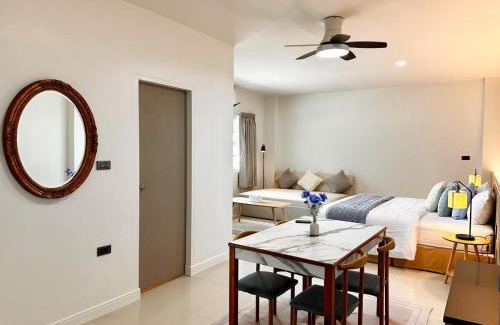 Lat Yao Apartamento | Indigo Studio 2 mins from SRT Wat Samien Nari