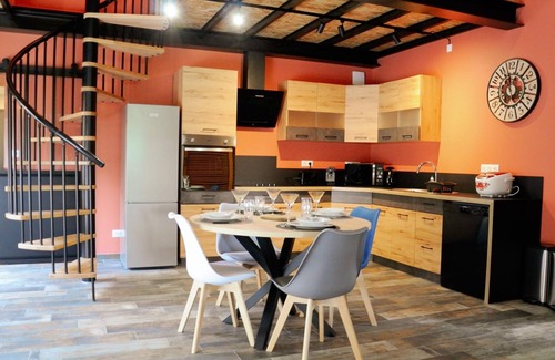 Marigny-Marmande Cabaña | Loft industrial con spa y jardín, cerca de Futuroscope y Zoo de Beauval