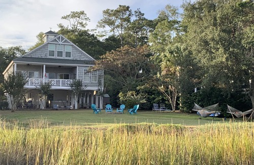 Murrells Inlet Casa | Especial de agosto * Pantano frente-Invitados💖-Cerca de Marshwalk-firepit-kayaks-enorme patio *