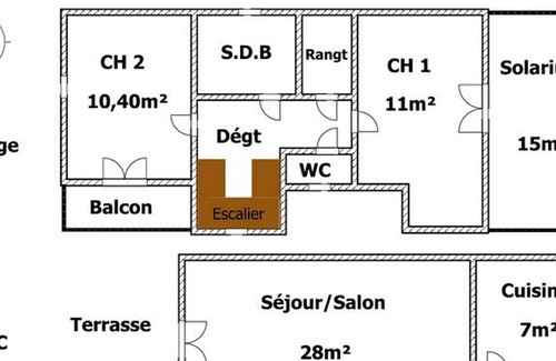 Saint-Aubin-la-Plaine Casa | Casa rural Saint-Aubin-la-Plaine, 2 dormitorios, 4 personas