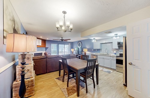 East End Casa | Inviting townhouse with on-site pool, updated interior, & W/D