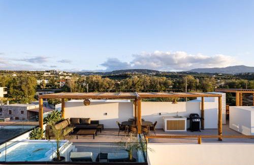 Adelianos Kampos Apartamento | Isla Luxury Apartments - Private Rooftop with Hot tub - 100m from Beach