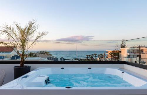 Adelianos Kampos Apartamento | Isla Luxury Apartments - Private Rooftop with Hot tub - 100m from Beach