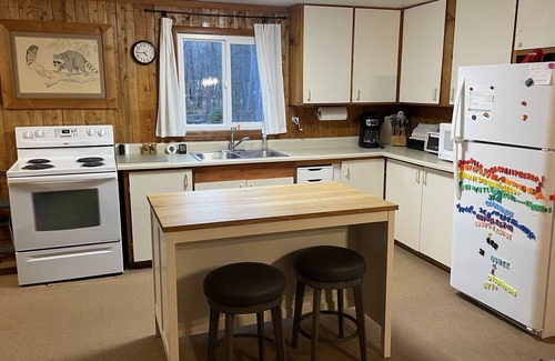 Bois Blanc Island Cabina | Island Getaway! Nestled in the woods with easy access to sandy beach