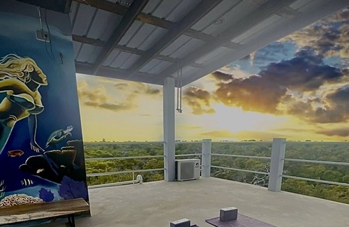 Caye Caulker Villa | Island Villa sleeps 8 breathtaking views of reef, island, treelined canopy
