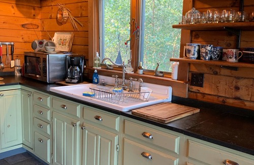 Rockport Casa | Impresionante montaña y vista al mar Post & Beam Log Getaway Camden Hills & Bay