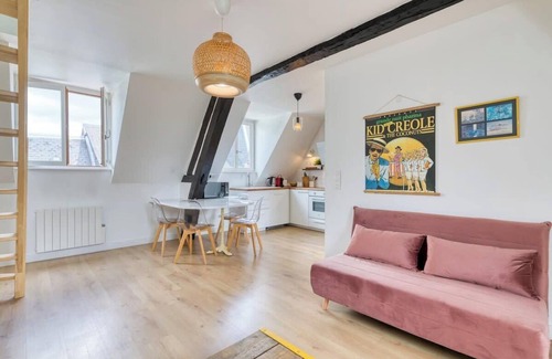 Quartier Pasteur Apartamento | Jeanne à dit, charmant duplex Vieux Marché à Rouen