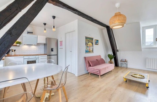 Quartier Pasteur Apartamento | Jeanne à dit, charmant duplex Vieux Marché à Rouen