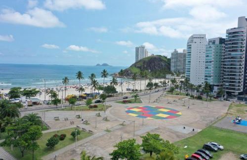 Jardim Tejereba Apartamento | joia da enseada, com serviços de praia, de frente para o mar, 3 quartos, TV smart, piscina, academia, salão jogos, brinquedoteca, estacionamento