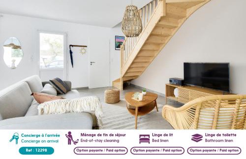 La Gueriniere Casa | Jolie maison pour 8 - 400m de la plage - terrasse
