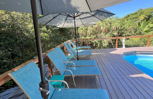 Kealakekua Cabina | Jungle Geodome with private bathroom, deck, and garden.