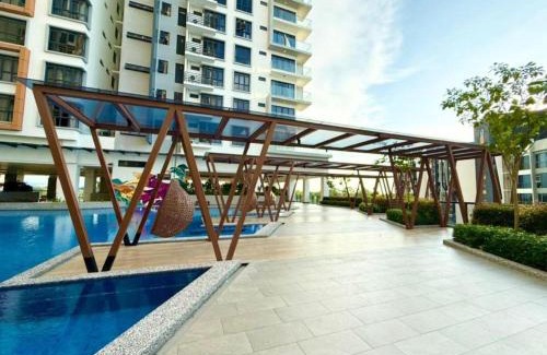 Penampang Apartamento | K Avenue by TZ homestay Studio 1-4pax