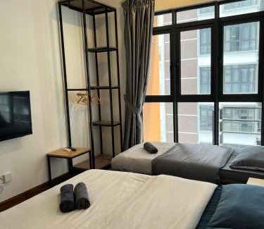 Penampang Apartamento | K avenue Studio 2bed room A06 near airport by GC