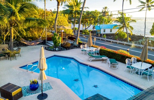 Kahaluu Bay Condominio | Kahaluu Bay Al otro lado de la playa de Snorkel - Impresionante vista al mar
