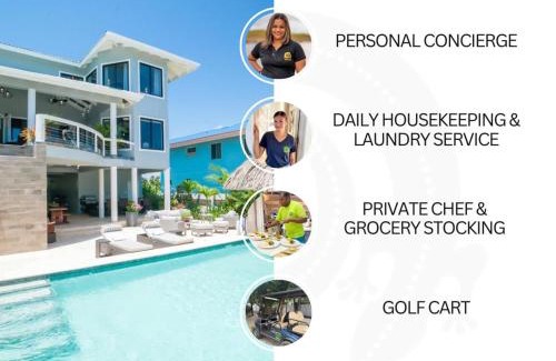 Placencia Villa | Kairos Villa - Luxury Ocean Front - 4 Bedrooms with 2 Private Pools & Beach