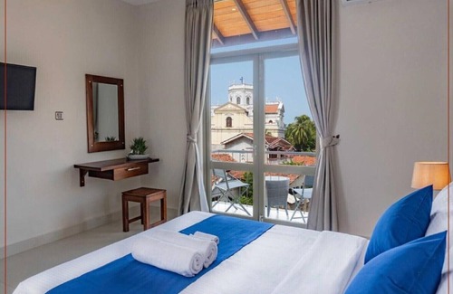 Negombo Hotel | Resort Kalapuwa - Habitación doble con balcón y baño privado