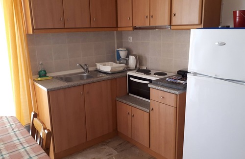 Paralia Vergas Apartamento | Katerina Apartments, (1) Apartamento de 1 dormitorio con balcón