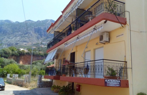 Paralia Vergas Apartamento | Katerina Apartments, (1) Apartamento de 1 dormitorio con balcón