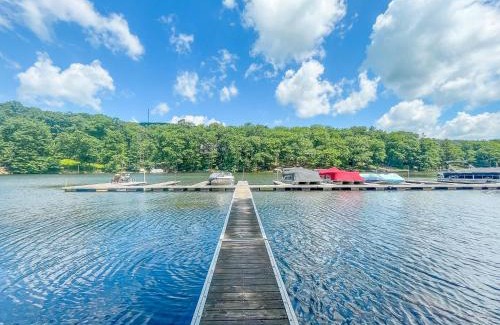 Swanton Villa | Kayaks Included Lakefront Home w Fire Pit Hot Tub Dock