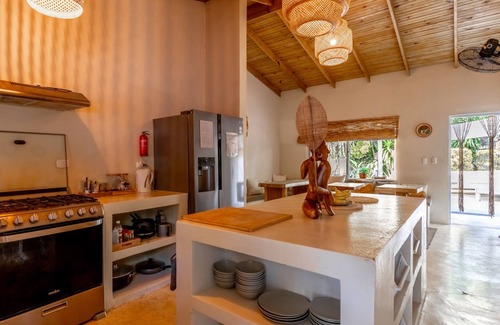 Cabarete Villa | Kibayo Lagoon Villa With Palm Tree Garden Lagoon